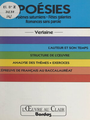 cover image of Poésies, Verlaine